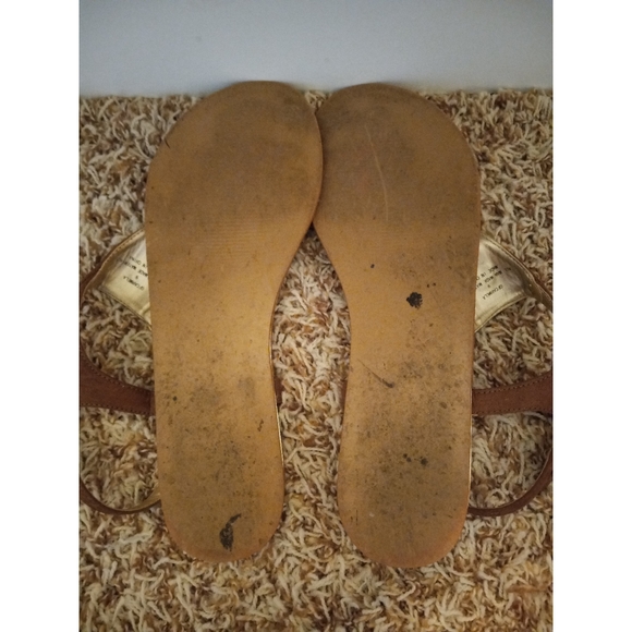 Guess Factory Carmela Cognac T-Strap Sandals - Picture 3 of 3